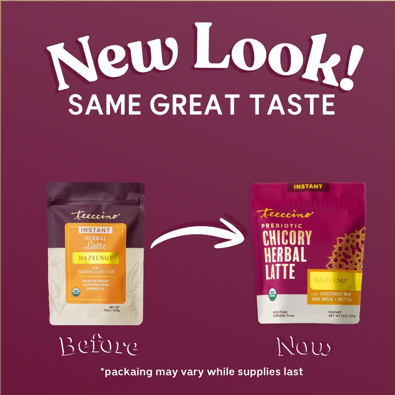 Instant Hazelnut Herbal Latte